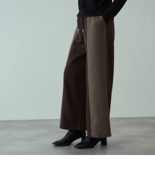 軽量ボンディングイージーワイドパンツ≪洗濯機で洗える≫