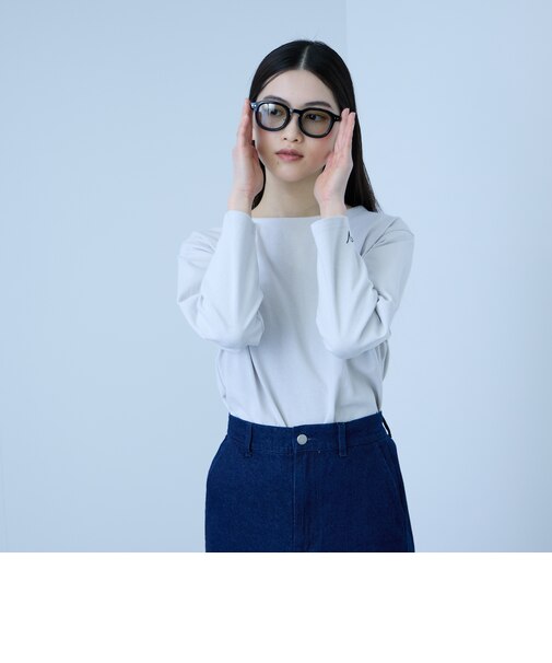【シーズンレス】袖刺繍コットンプルオーバー
