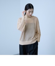 クルーネックワイドプルオーバー