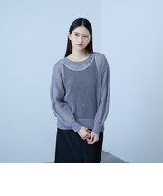 クルーネックワイドプルオーバー