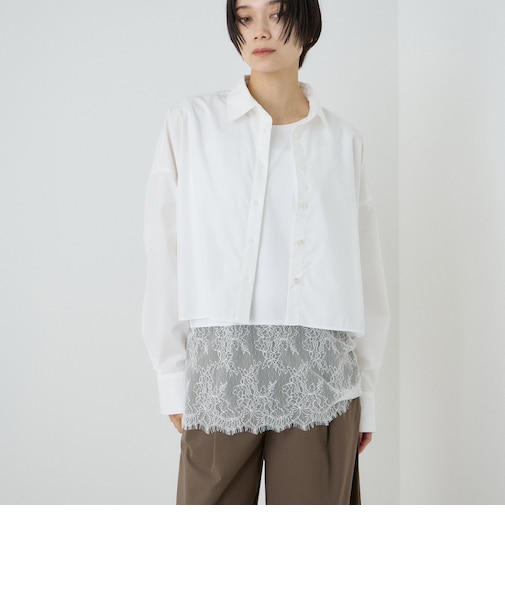 バックロング フォルムシャツ