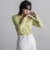 チュール使いラメリブロングTシャツ≪手洗い可能≫