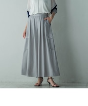 【新色追加】シャンブレーカーゴキュロットパンツ