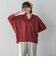 【新色追加】LEVITAシアーVネックドルマンニットプルオーバー≪手洗い可能≫