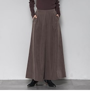 【新色追加】【ゆるっと上品】私に似合うキュロットパンツ≪手洗い可能≫