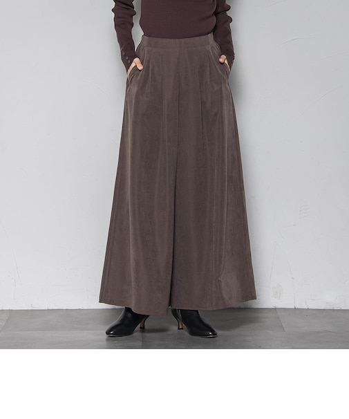 【新色追加】【ゆるっと上品】私に似合うキュロットパンツ≪手洗い可能≫