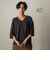 【40周年限定】メッセージ刺繍Vネックニットプルオーバー