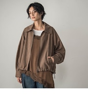 スウェードライクステンカラーブルゾン≪セットアップ対応≫