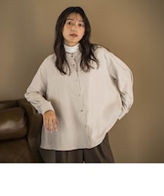 極細コーデュロイ変形スリーブブラウス