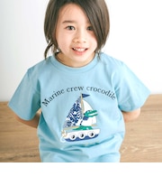 【スララク/防汚加工/オーガニックコットン】わくわく男の子半袖Tシャツ(80~130cm)