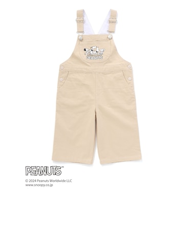【PEANUTS×SLAP SLIP】75周年カンガルーポケット付きサロペット(80~120cm)