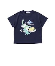 【水にぬれると色が変わる!?】恐竜水遊びプリントTシャツ(80~130cm)