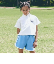 【Manchester City(マンチェスターシティ)コレクション】ハーフジップトレーナーxハーフパンツセットアップ(110~150cm)