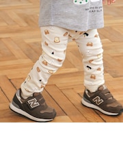 【スララク/防汚加工/オーガニックコットン】前後フリーで時短!パパパッと穿ける9分丈前向きパンツ(80~120cm)