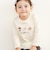 【スララク/防汚加工/オーガニックコットン】ときめき女の子長袖Tシャツ(80~130cm)