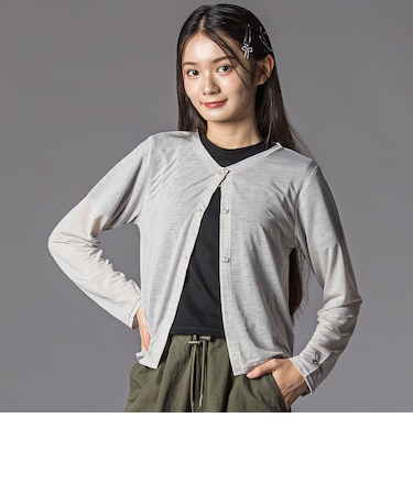 シアーカーディガン&半袖ロゴTシャツ(130~160cm)