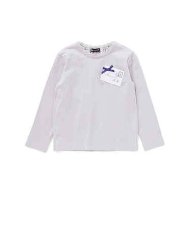 レターモチーフ天竺長袖Tシャツ(100~160cm)