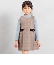 【お揃い】グレンチェックプリーツジャンパースカート(90~150cm)