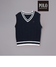 【POLO BCS(ポロ・ビーシーエス)×SLAP SLIPコラボ】チルデンニットベスト(90~130cm)