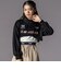 【 ニコ☆プチ 】ハーフジップドロップショルダートップス＆短丈半袖Tシャツセット(130~160cm)