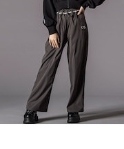チラレースウエストワイドパンツ(130~160cm)