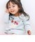 【スララク/防汚加工/オーガニックコットン】ときめきデザイン女の子長袖Tシャツ(80~130cm)