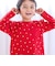 【スララク/防汚加工/オーガニックコットン】ときめきデザイン女の子長袖Tシャツ(80~130cm)