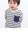 【スララク/防汚加工/オーガニックコットン】わくわくデザイン男の子長袖Tシャツ(80~130cm)
