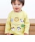 【スララク/防汚加工/オーガニックコットン】わくわくデザイン男の子長袖Tシャツ(80~130cm)