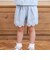 キラキラプリント裾スカラップリボン付きショートパンツ(90~130cm)