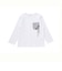 【抗菌防臭・UVカット】タフタポケットロゴプリント天竺長袖Tシャツ(90~130cm)