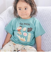 【スララク/防汚加工/オーガニックコットン】わくわく男の子半袖Tシャツ(80~130cm)