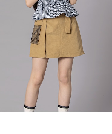 サテンベルトつきスポMIXスカパン(130~160cm)