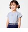 ショルダーラインロゴ刺しゅうテレコ半袖Tシャツ(90~160cm)