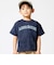 ムラ染め天竺ロゴプリント半袖Tシャツ(90~150cm)