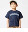 ムラ染め天竺ロゴプリント半袖Tシャツ(90~150cm)