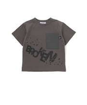 【店舗限定】ブロークンプリントポケット天竺半袖Tシャツ(95~150cm)