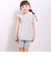 花柄チュニック+ショーパンセットアップ(80~130cm)