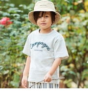 コード刺しゅうロゴ天竺半袖Tシャツ(90~160cm)