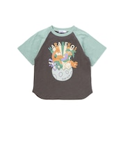 はらぺこ恐竜ラグラン半袖Tシャツ(80~130cm)