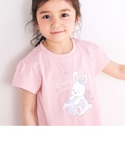【スララク/吸汗速乾/接触冷感/オーガニックコットン】ときめき女の子半袖Tシャツ(80~130cm)