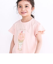 【スララク/吸汗速乾/接触冷感/オーガニックコットン】ときめき女の子半袖Tシャツ(80~130cm)