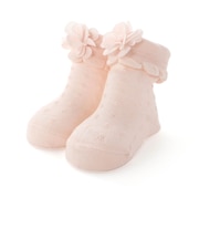 立体花モチーフソックスベビー(9~12cm)