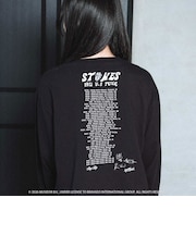 【ザ・ローリング・ストーンズxSLAP】フロントxバックロゴプリント長袖Tシャツ大人