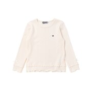 【店舗限定】2段フリルリブトップス(95~160cm)