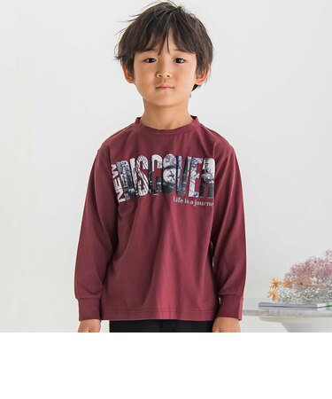 【店舗限定】発泡写真プリントロングTシャツ(95~150cm)
