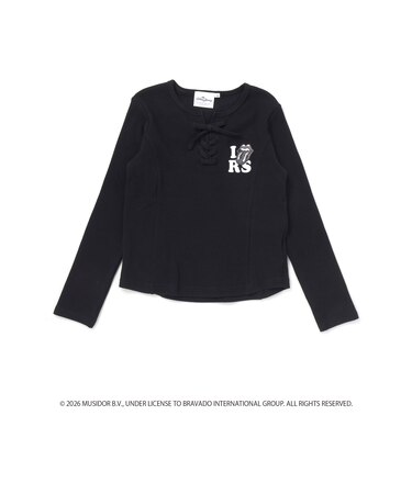【ザ・ローリング・ストーンズxNEXCHIC】編み上げリブTシャツ(110~150cm)