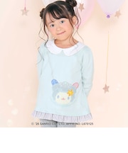 【サンリオキャラクターズxSLAPSLIP】襟付き裾フリル長袖Tシャツ(80~130cm)