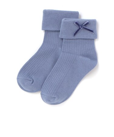 リボンポイント折り返しソックス(11~24cm)