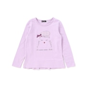 パリジェンヌツイードパッチバックフリル長袖Tシャツ(90~150cm)